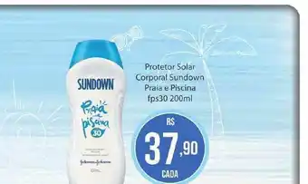 Protetor Solar Corporal Sundown Praia E Piscina Fps30 200ml