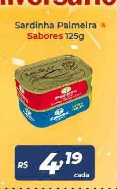 Atakarejo Sardinha palmeira sabores oferta