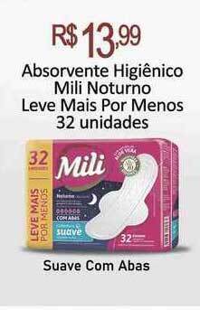 Tchê Farmácias Absorvente Higiênico Mili Noturno oferta