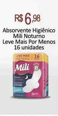 Tchê Farmácias Absorvente Higiênico Mili Noturno oferta