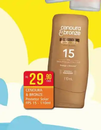 Maxxi Econômica Farmácias Cenoura & Bronze Protetor Solar Fps 15 110ml oferta