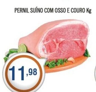 Central Supermercados pernil Suino com osso e couro 1kg oferta