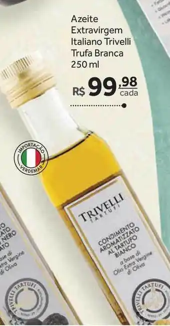 Verdemar Supermercado Azeite Extravirgem Italiano Trivelli Trufa Branca 250ml oferta