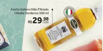 Verdemar Supermercado Azeite Italiano Não Filtrado Olitalia Verdenso 500ml oferta