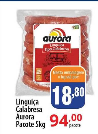 Linguiça calabresa aurora