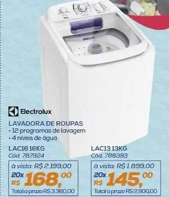 Lojas Colombo Lavadora De Roupas Electrolux 13kg oferta