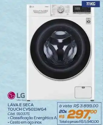 Lave E Seca Touche Cv5011wg4 Lg
