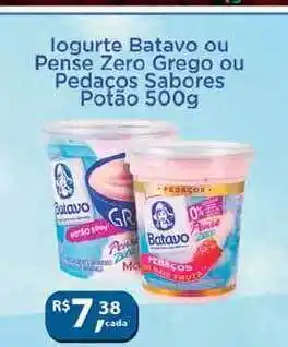 Supermercados Mundial Iogurte Batavo Ou Pense Zero Grego Ou Pedaços Sabores 500g oferta