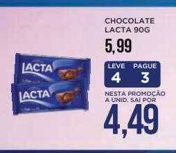 Apoio Mineiro Chocolate lacta oferta