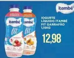 Apoio Mineiro Iogurte liquido itambé fit garrafão 1.15kg oferta