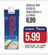Apoio Mineiro Agua de coco sococo oferta