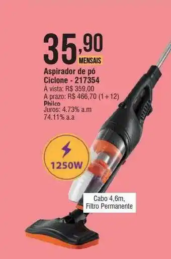 Aspirador de pó ciclone
