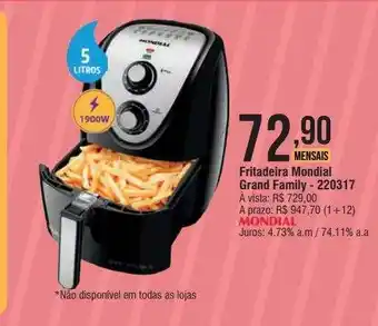 Berlanda Fritadeira mondial grand family oferta
