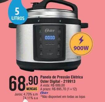 Berlanda Panela de pressão elétrica oster digital oferta