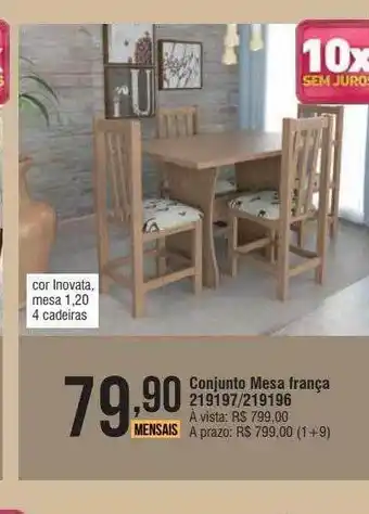 Conjunto mesa frança 219297-219196