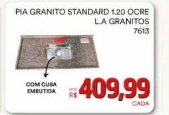 Pia granito standard 1.20 ocre l.a granitos