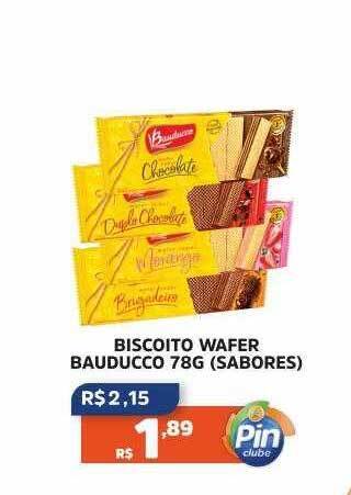 Pinheiro Supermercado Biscoito wafer bauducco sabores oferta