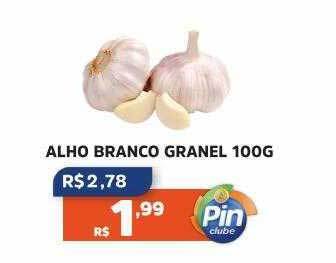 Pinheiro Supermercado Alho branco granel oferta