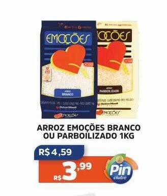 Arroz emoções branco ou parboílizado