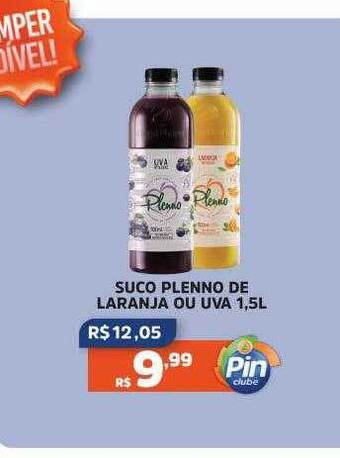Pinheiro Supermercado Suco plenno de laranja ou uva oferta