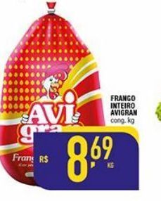 Mercantil Rodrigues Frango inteiro avigran kg oferta