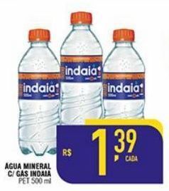 Mercantil Rodrigues Água mineral c/gas indaiá 500ml oferta