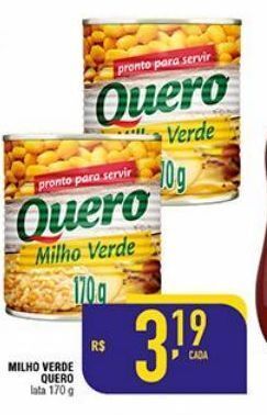 Mercantil Rodrigues Milho verde quero 170g oferta