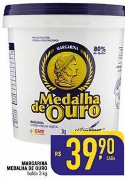 Mercantil Rodrigues Margarina medalha de ouro 3kg oferta