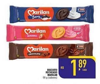 Mercantil Rodrigues Biscoito recheado marilan 90g oferta