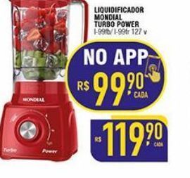 Mercantil Rodrigues Liquidificador mondial oferta