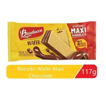 Supermercado Bergamini Biscoito wafer maxi chocolate bauducco 117g oferta