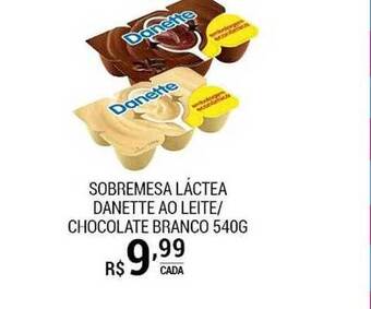San Michel Supermercados Sobremesa láctea danette ao leite - chocolate branco oferta