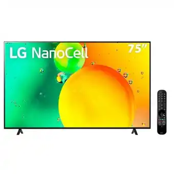 Carrefour Smart tv 75 polegadas nanocell 4k 75nano75sqa hd nvidia geforce lg oferta