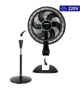 Freitas Varejo Ventilador 2 em 1 ultra silence force desmontável arno 40cm ve3472b4 220v oferta