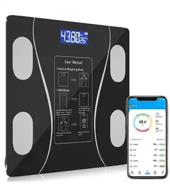 Balança digital de bioimpedância banheiro útil bazar rf2183