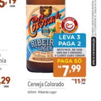 Supermercados Condor Cerveja colorado oferta