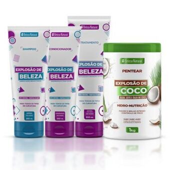 Beleza Natural Kit explosão de beleza com coco oferta