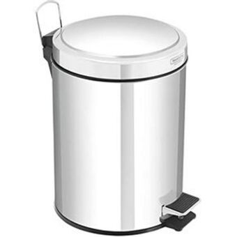 Comjol Lixeira aço inox com pedal 12l tramontina oferta