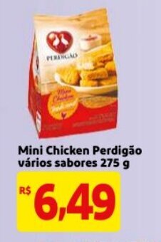 Mercado Extra Mini Chicken Perdigao varios sabores 275g oferta