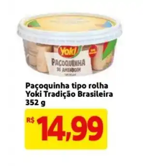 Mercado Extra Pacoquinha tipo rolho Yoki Tradicao Brasileira 352g oferta