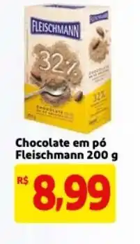 Mercado Extra Chocolate em po Fleischmann 200g oferta