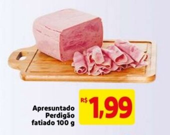 Mercado Extra Apresuntado Perdigao fatiado 100g oferta