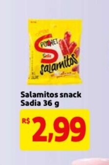 Mercado Extra Salamitos snack Sadia 36g oferta
