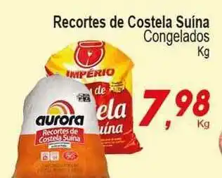 Recortes De Costela Suína Congelados 1kg