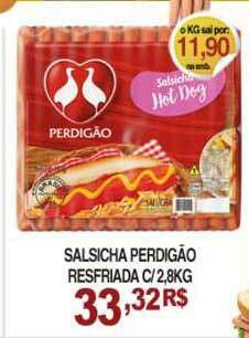 Mercadão Atacadista Salsicha Perdigão Resfriada 2.8kg oferta