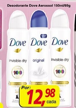 Desodorante Dove Aerosol 150ml/89g