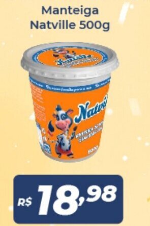 Atakarejo Manteiga Natville 500g oferta
