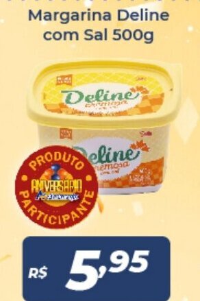 Margarina Deline com Sal 500g