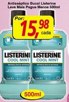 Antisseptico Bucal Listerine Leve Mais Pague Menos 500ml