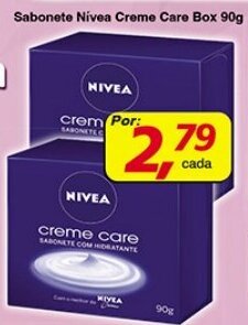 Supermercados Guanabara Sabonete Nivea Creme Care Box 90g oferta